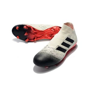 Nové Kopačky Pánské Adidas Nemeziz 18+ FG – Bílá Černá Červená